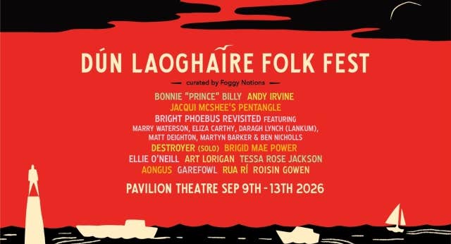 Poster for Dún Laoghaire Folk Festival 2026