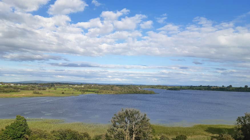 Aerial view of Inchiquin Lake in Co Clare