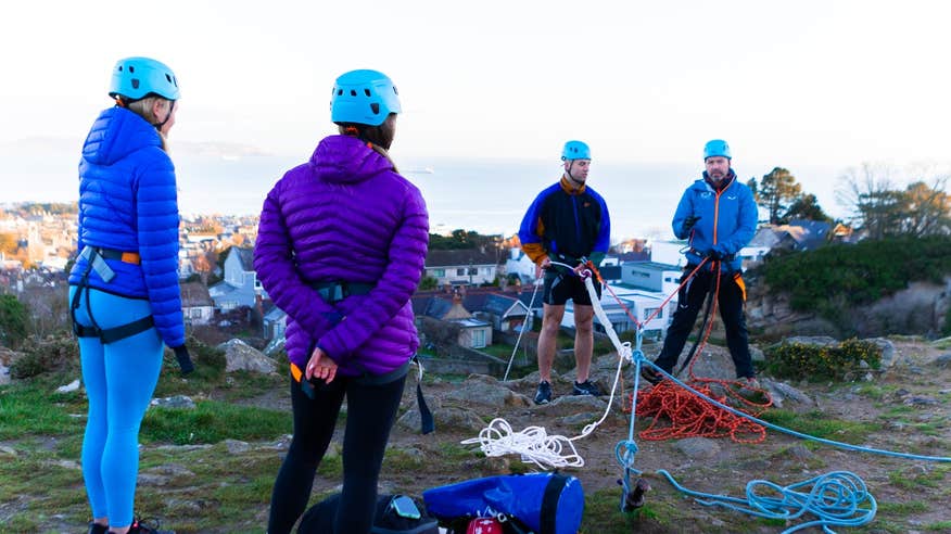 Dalkey Quarry abseiling