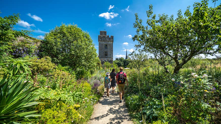 A family visiting Lismore Castle Gardens in Co Waterford