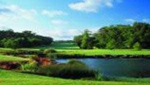Lake on the golf course at Fota Island Resort