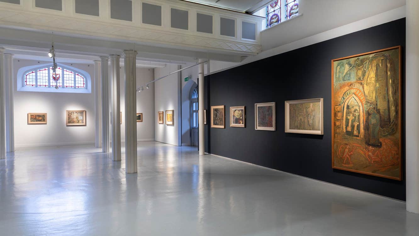 A view of the Nano Reid Adamantine installation on display in the Highlanes Gallery