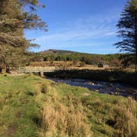 River, forest and mountains in Wild Nephin Ballycroy National Park, County Mayo
