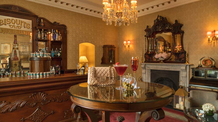 Inside the Palmer Bar in Glenlo Abbey Hotel in County Galway