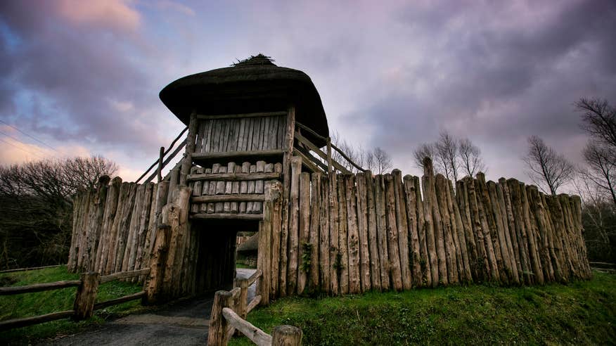 A Medieval ringford at the Irish National Heritage Centre in County Wexford