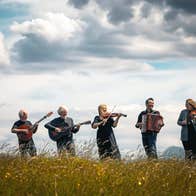 The band Altan playing on hilltop.