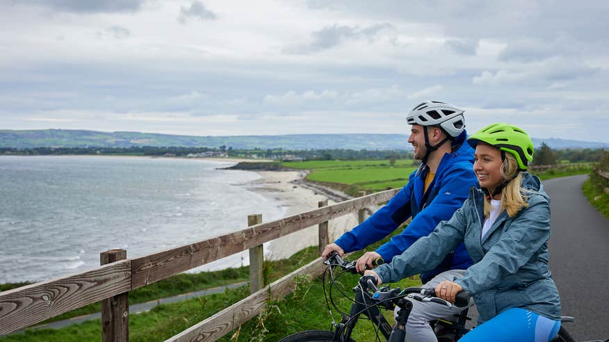 Cyclists on the Waterford Greenway in Co Waterford