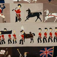 An excerpt from the 'Stokes Tapestry', on display in Soldiers and Chiefs