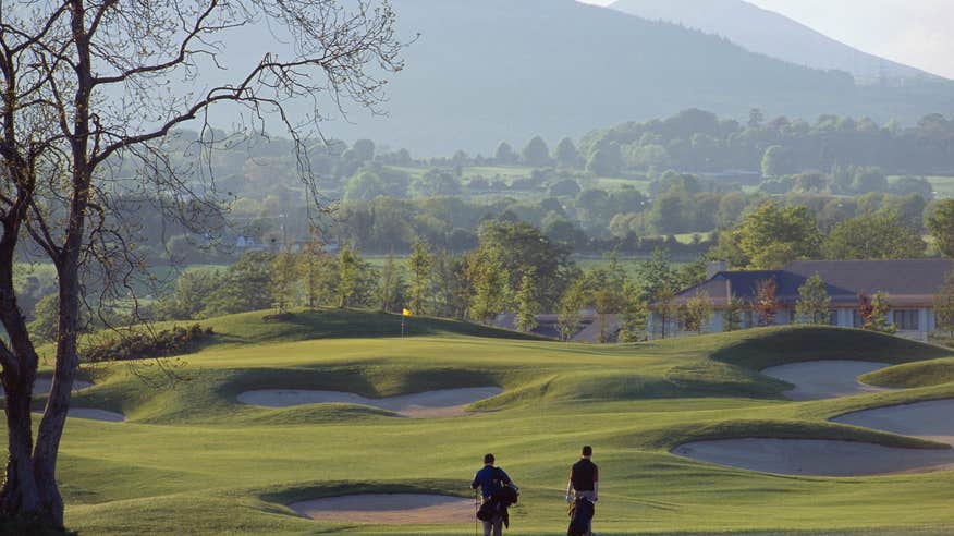 Golfers at Druids Glen Golf Resort in County Wicklow