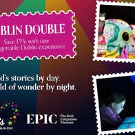 Promotional graphic for Dublin Double EPIC Museum and Dublin Zoo