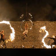 Pyro Collective performing at the 2024 Púca Festival in Co Meath