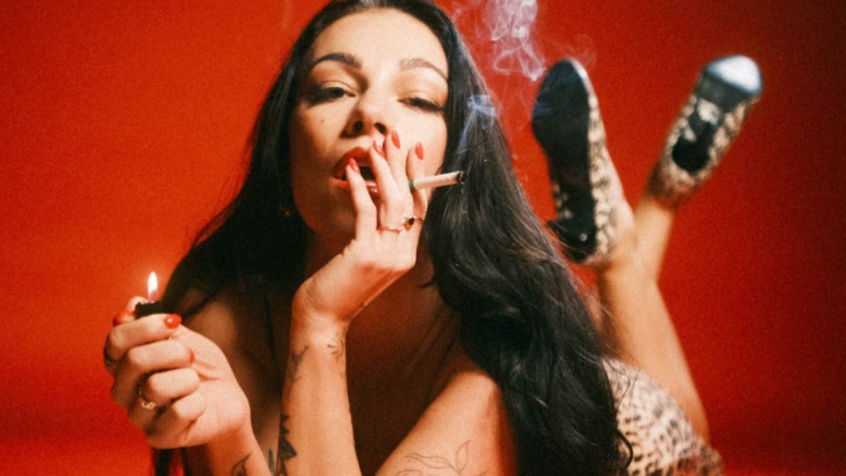 Singer Melina Malone live at The Sugar Club