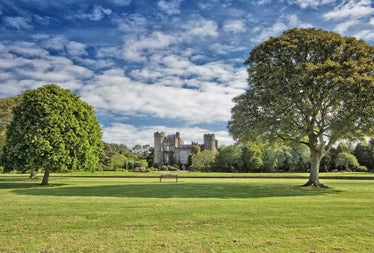 Malahide Castle and Gardens view of the castle from the front