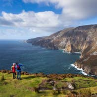 Hikers checking out the views from Slieve League