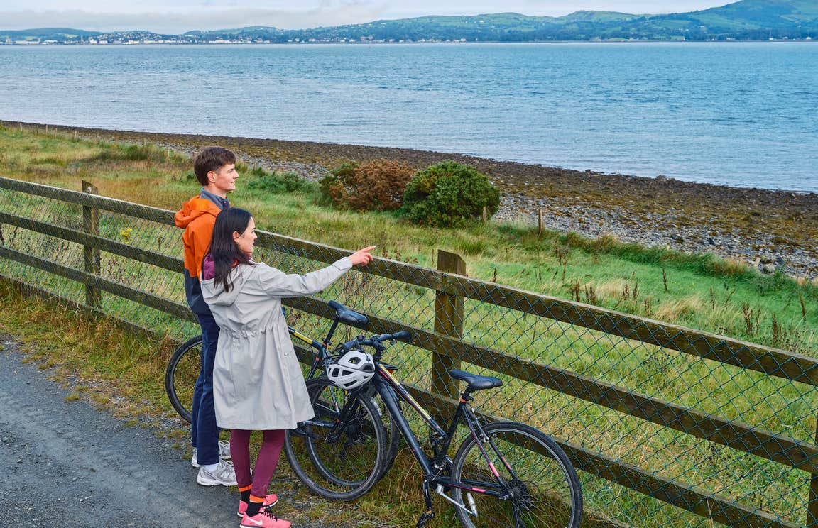 People on the Carlingford Lough Greenway in Co Louth