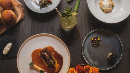 Sample of the dishes served from the menu at Amai By Viktor