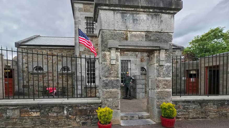 Exterior view of Tarbert Bridewell Courthouse and Jail in Tarbert, County Kerry