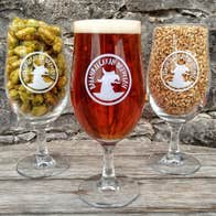 Glass of beer from Ballykilcavan brewery