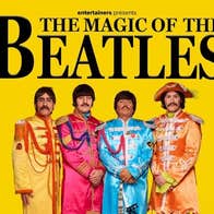 4 men in different brightly coloured military style suits