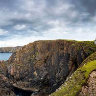 Storm clouds beside the sea near Arranmore Lighthouse, Arranmore, Donegal