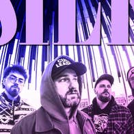 Irish shoegazers, Silk, poster with 4 men in hoodies or caps