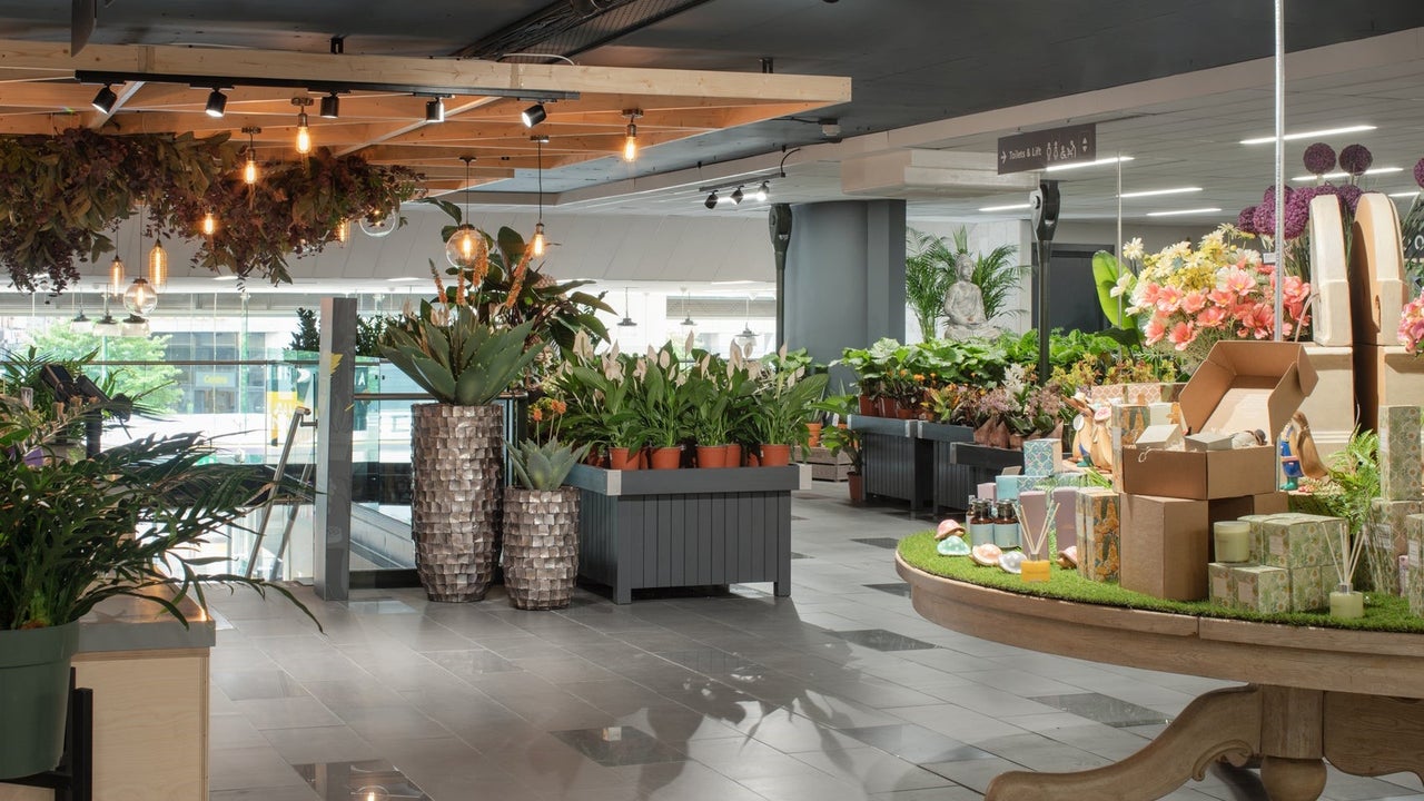 A view of the Arboretum Urban Green shop floor display