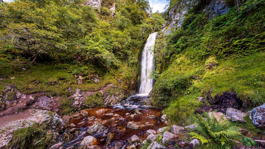 Glenevin Waterfall in Co Donegal