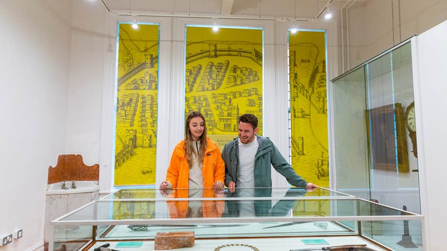 People at the Limerick City Museum in Limerick