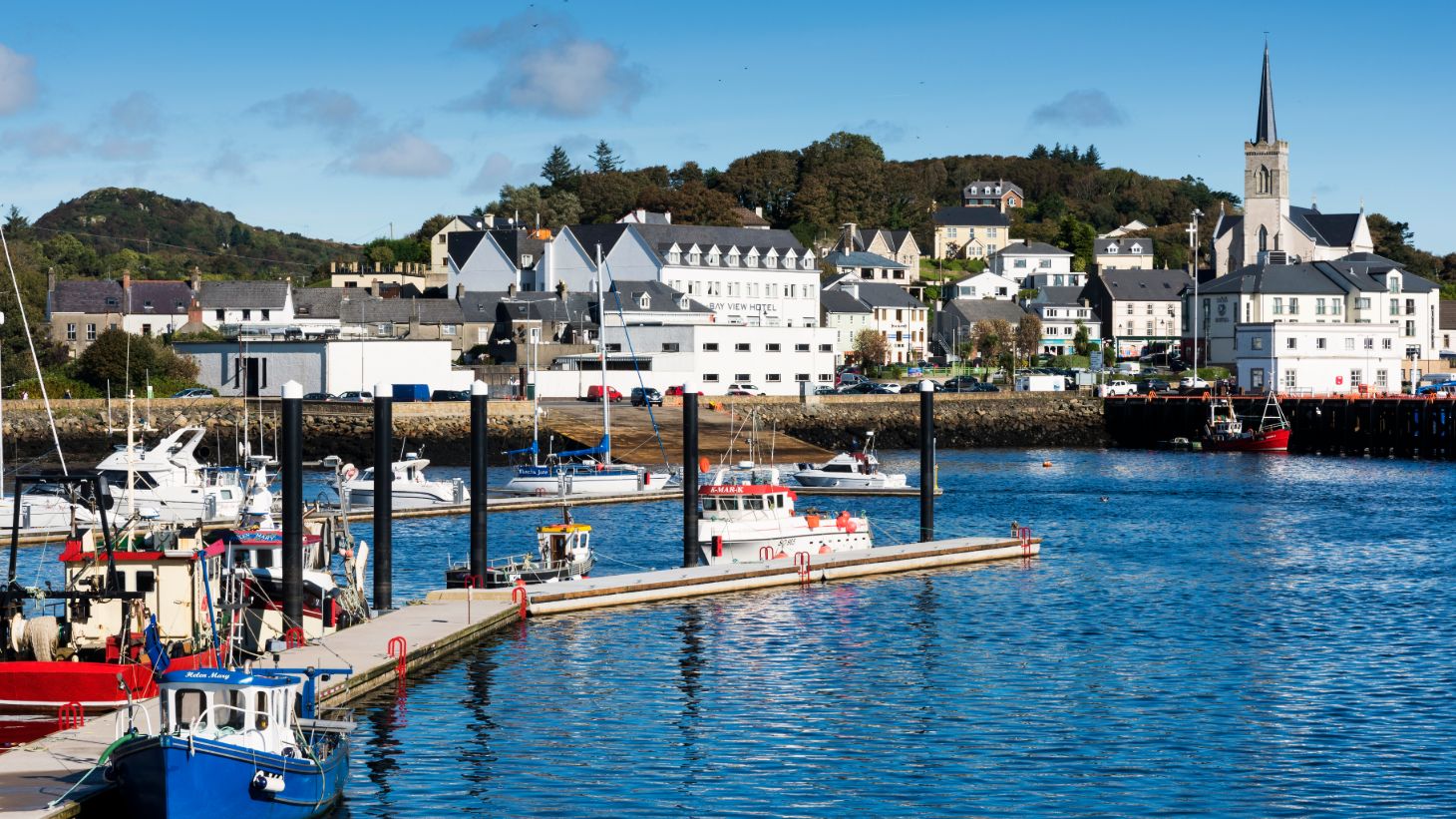 The beautiful harbour in Killybegs.