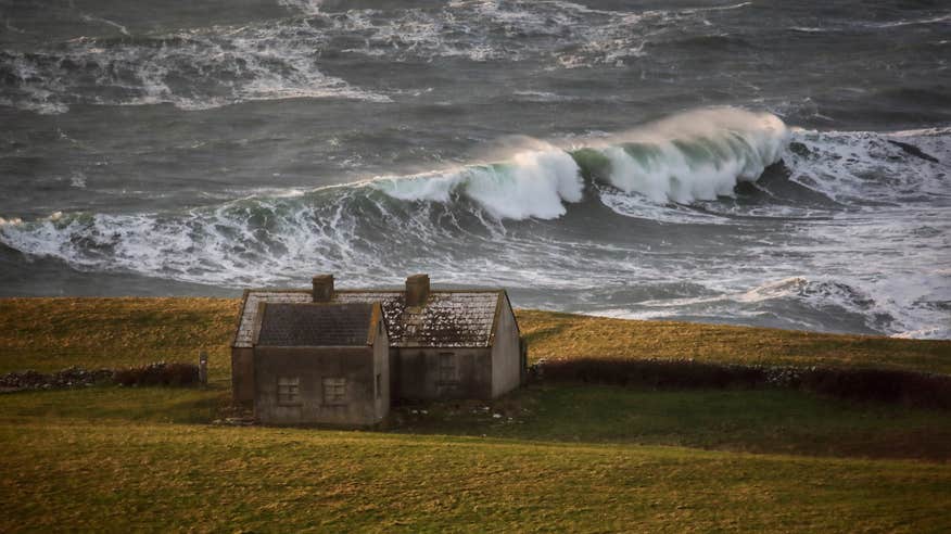 An old cottage along the Doolin Cliff Walk in Co Clare