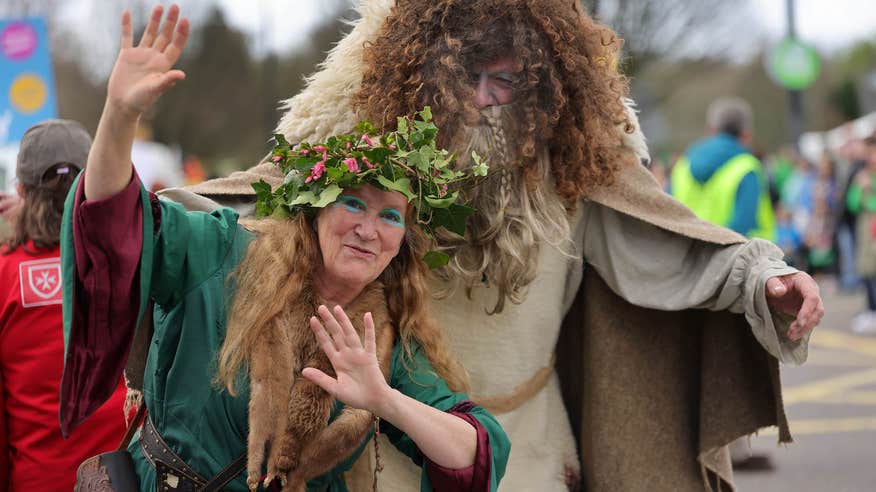 Performers at the 2024 St Patrick's Day Parade in Killarney, Co Kerry