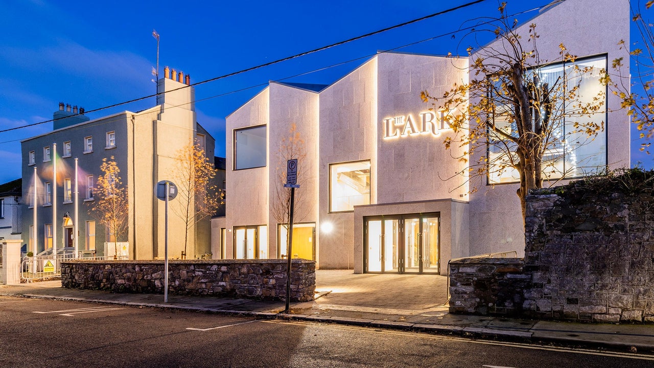 An exterior view of The Lark Concert Hall