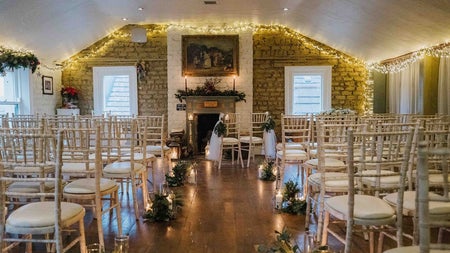 A view of the Wright's Anglers Rest wedding function room