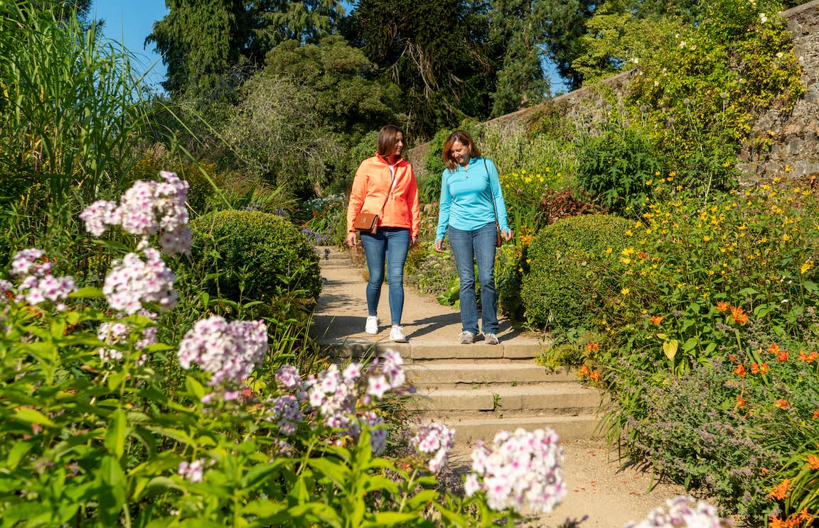 People walking in the National Botanic Gardens in Kilmacurragh, Co Wicklow