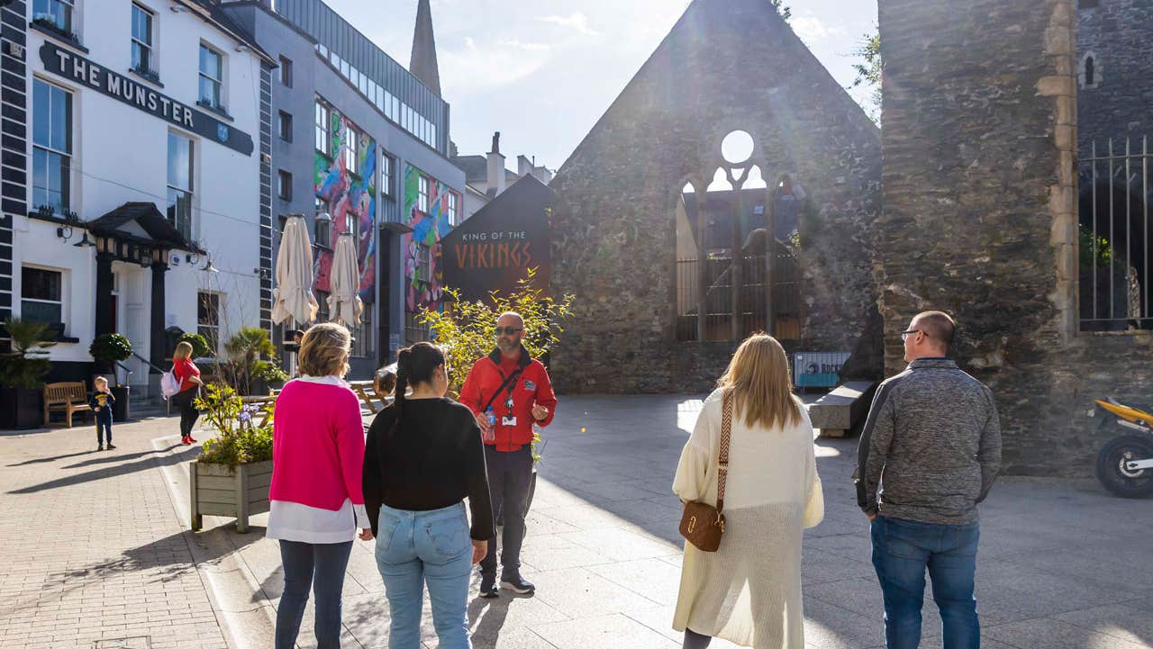 Walking tour outside of the Waterford Treasures Medieval Museum
