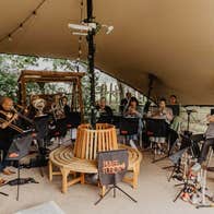Brass Fusion rehearsing for performance