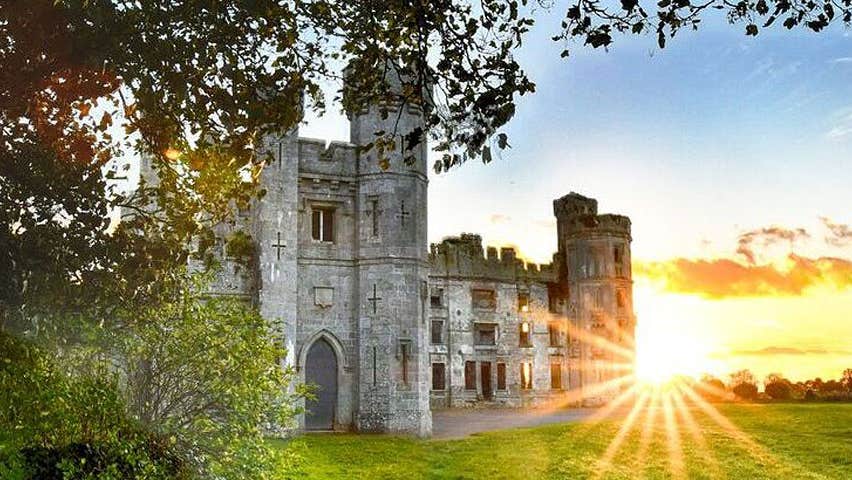 Ducketts Grove Walled Garden and Pleasure Grounds exterior of the castellated ruins