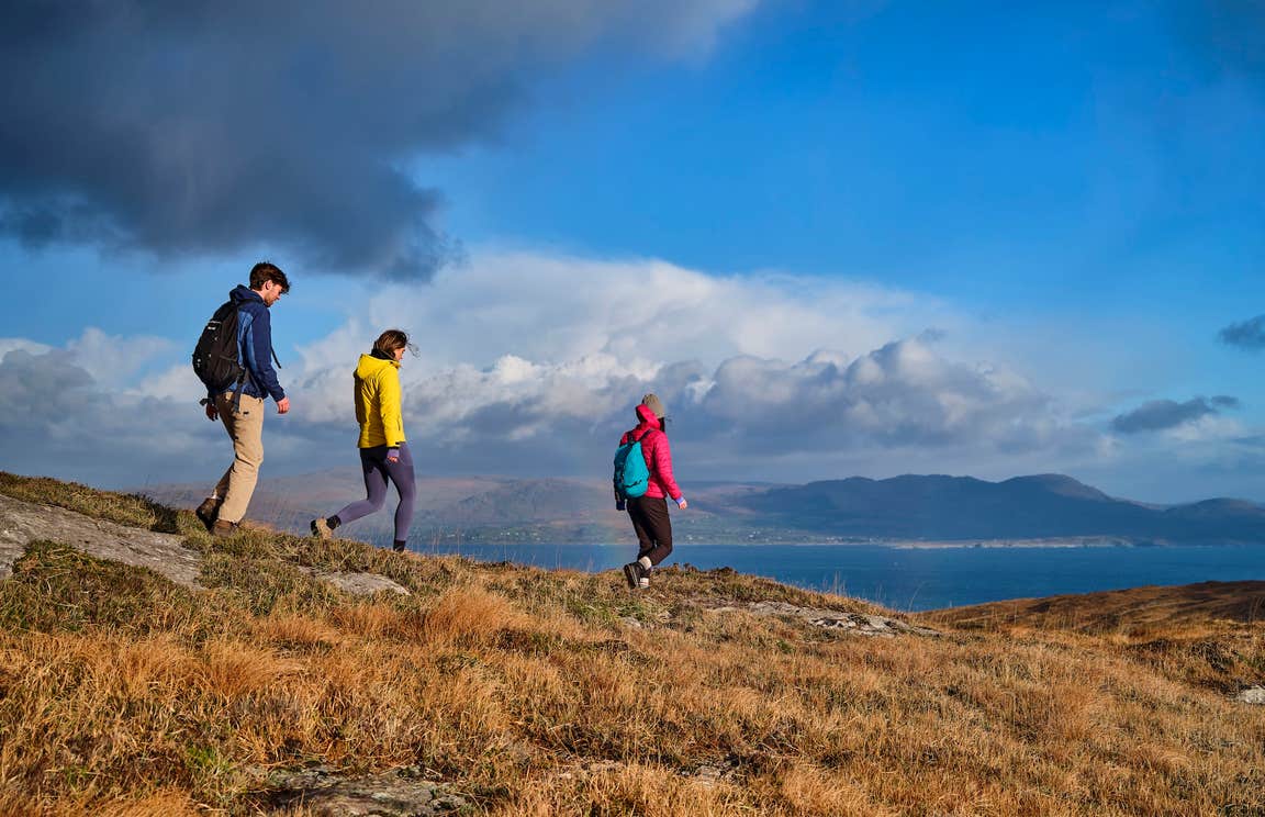 Hikers on the Sheep's Head Trail in Co Cork