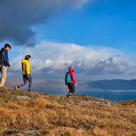 Hikers on the Sheep's Head Trail in Co Cork