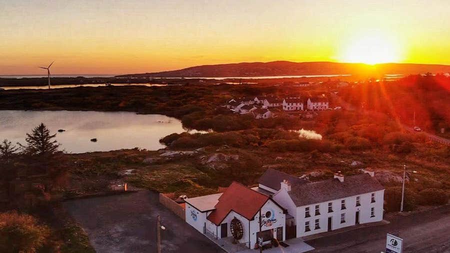 Sunset over The Wheelhouse Café