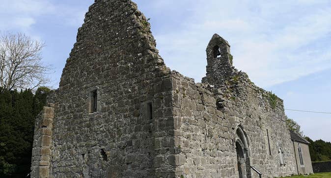 A side view of the Lorrha Augustinian Priory