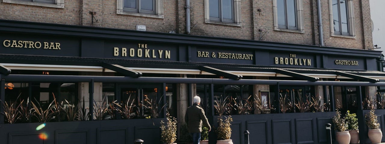 Exterior of a restaurant on a city street
