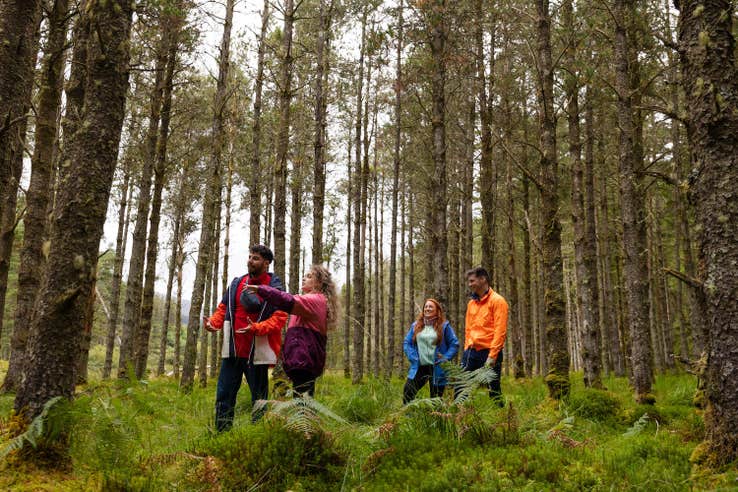 Four people in Wild Nephin National Park in County Mayo