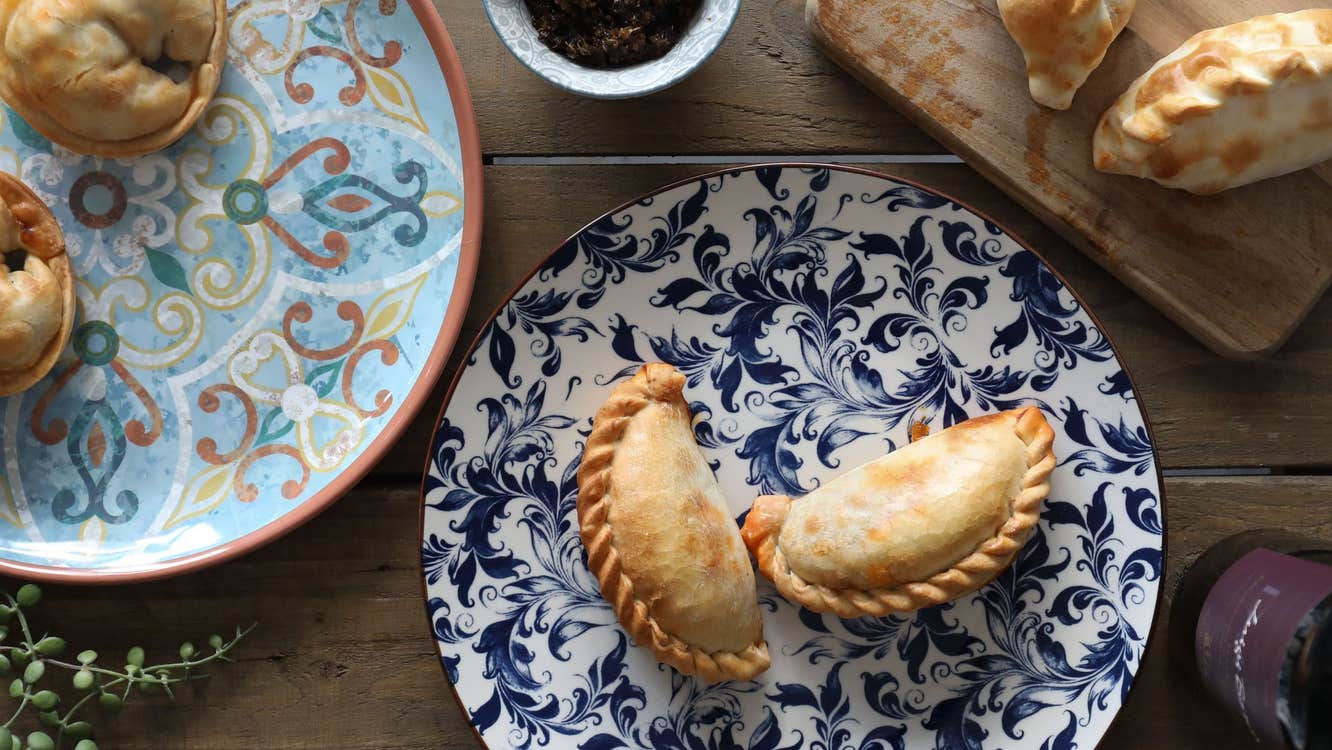 A selection of chicken and beef empanadas at Tango Street Food