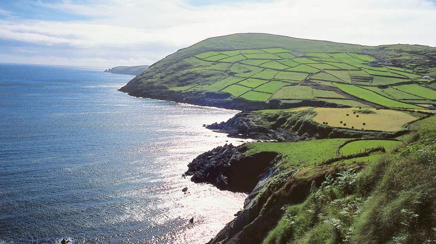 Aerial view of Beara Peninsula in West Cork