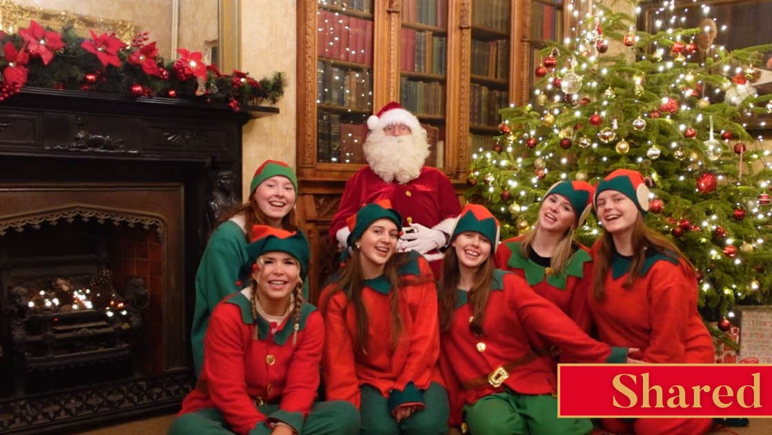Santa gathered with his merry elves at Johnstown Castle who are ready and waiting to see all the children.