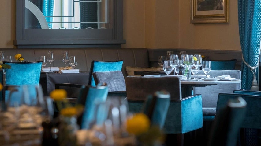 Interior view of Morelands Grill seating area