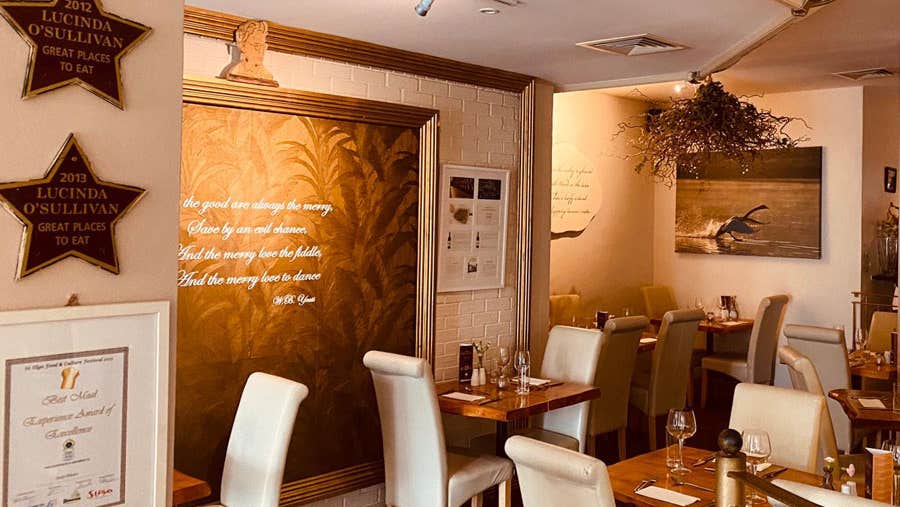 The dining room at Eala Bhán Restaurant