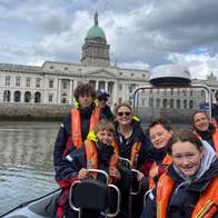 Views of Dublin's Custom House from the River Liffey with Dublin Boat Tour