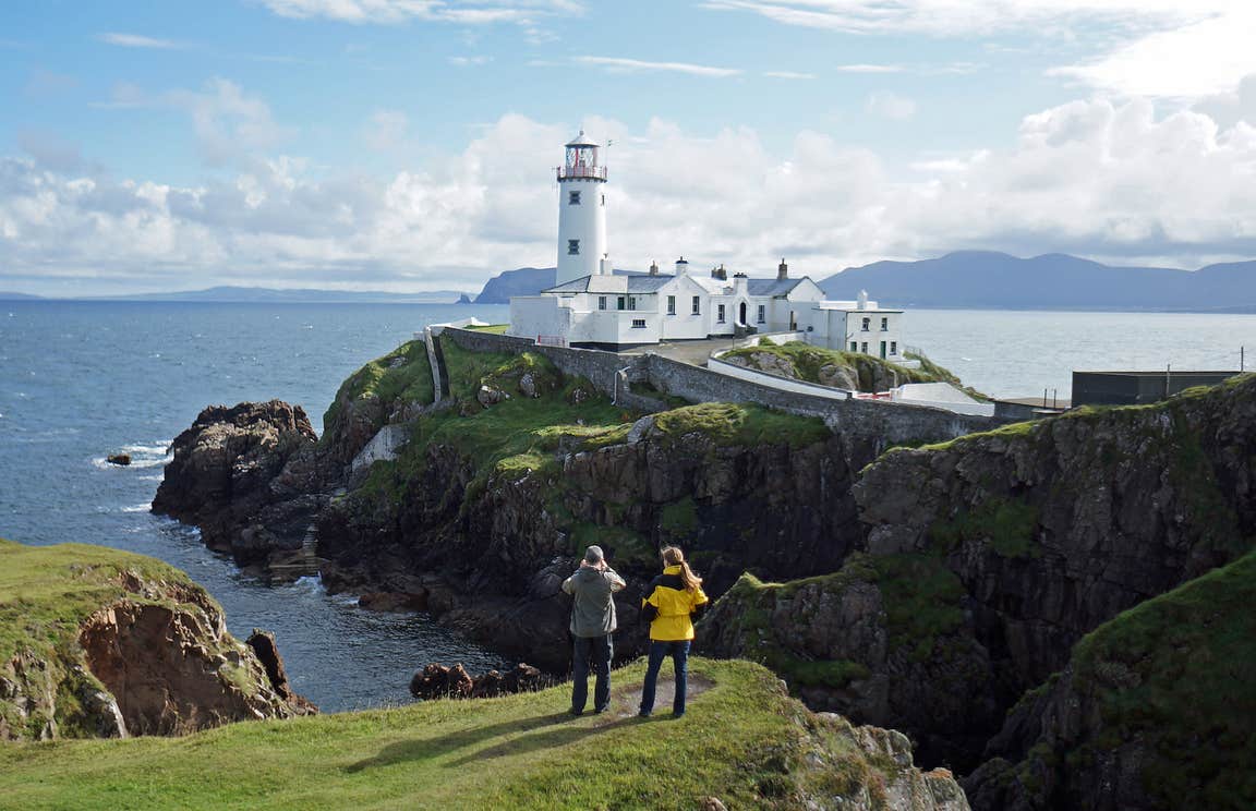 Visitors at Fanad Head Lighthouse in Donegal